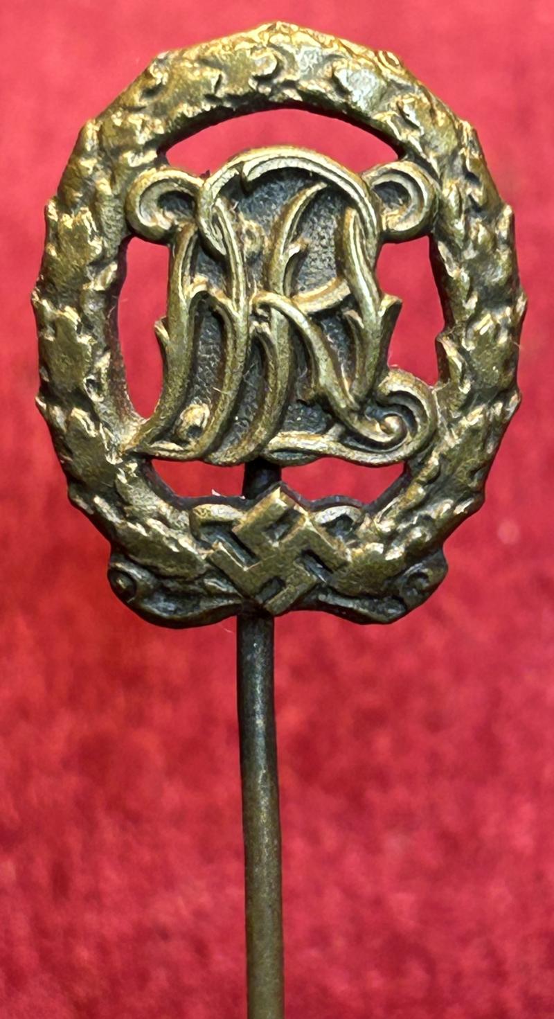 3rd Reich DRL Sportabzeichen Bronze Miniatur