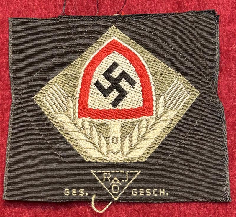 3rd Reich RAD Schiffchen Mützenabzeichen für Führer