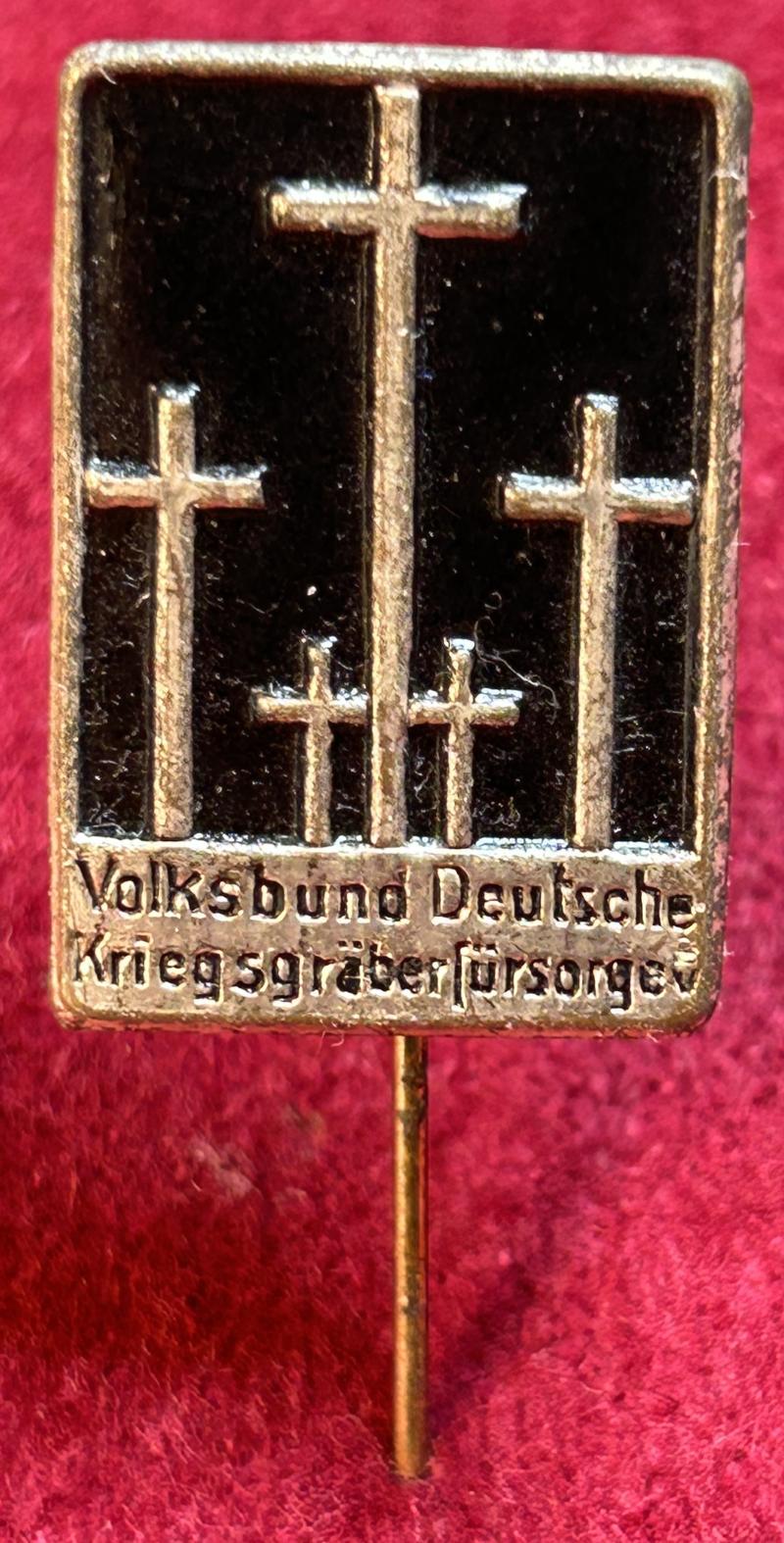 3rd Reich Volksbund Deutsche Kriegsgräberfürsorge Spendenabzeichen