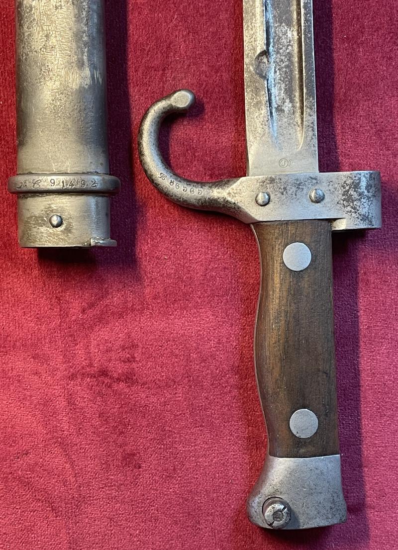 French M1896 2nd patern Mannlicher-Berthier sword (1912)