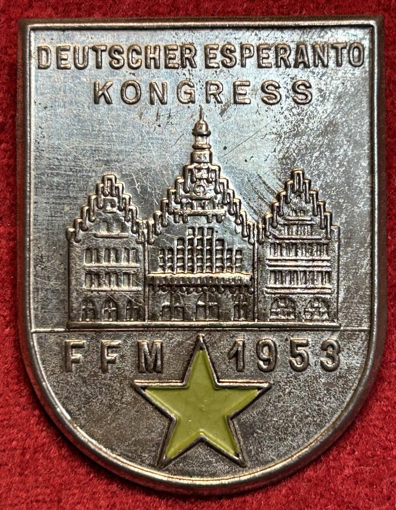 BRD Deutscher Esperanto Kongress FFM 1953