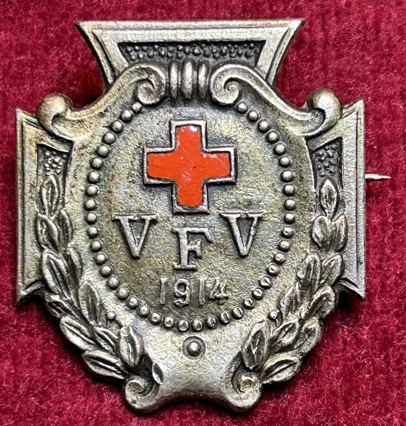 Kaiserreich Kriegsdienstabzeichen Vaterländischer Frauenverein vom Roten Kreuz 1914