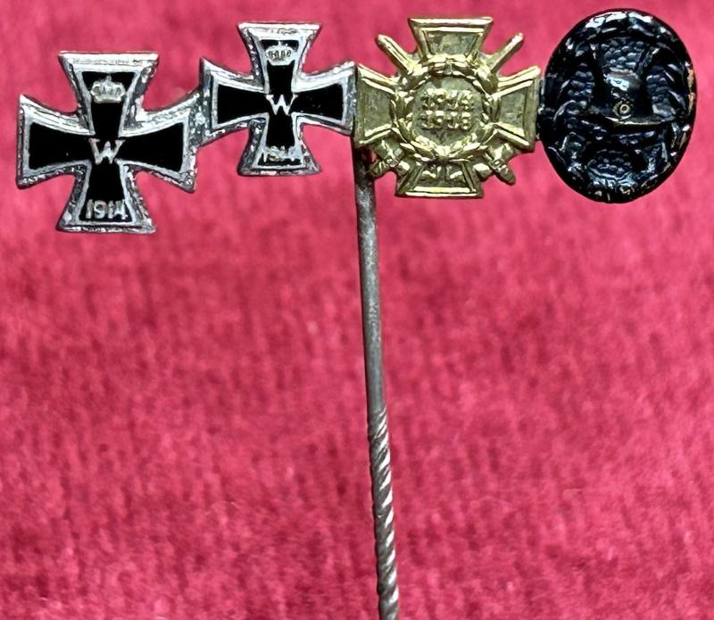 3rd Reich Miniaturspange Weltkrieg 1. Veteran mit 4 auszeichnungen