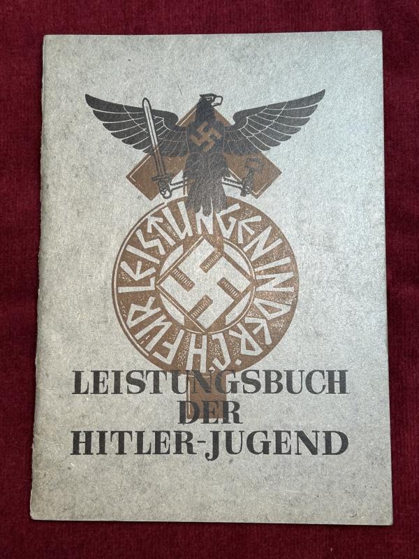 3rd Reich Leistungsbuch der Hitlerjugend (Silver Achivement badge)