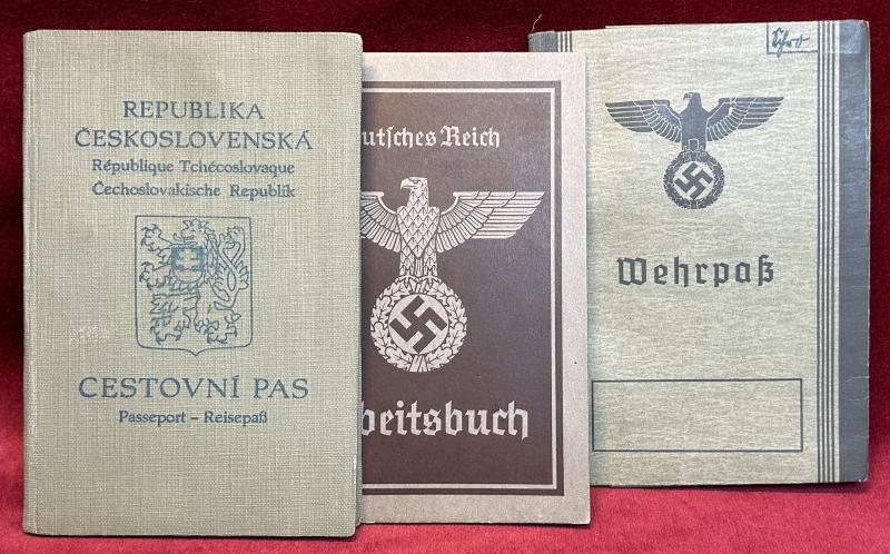 3rd Reich Documenten ein Sudetendeutscher