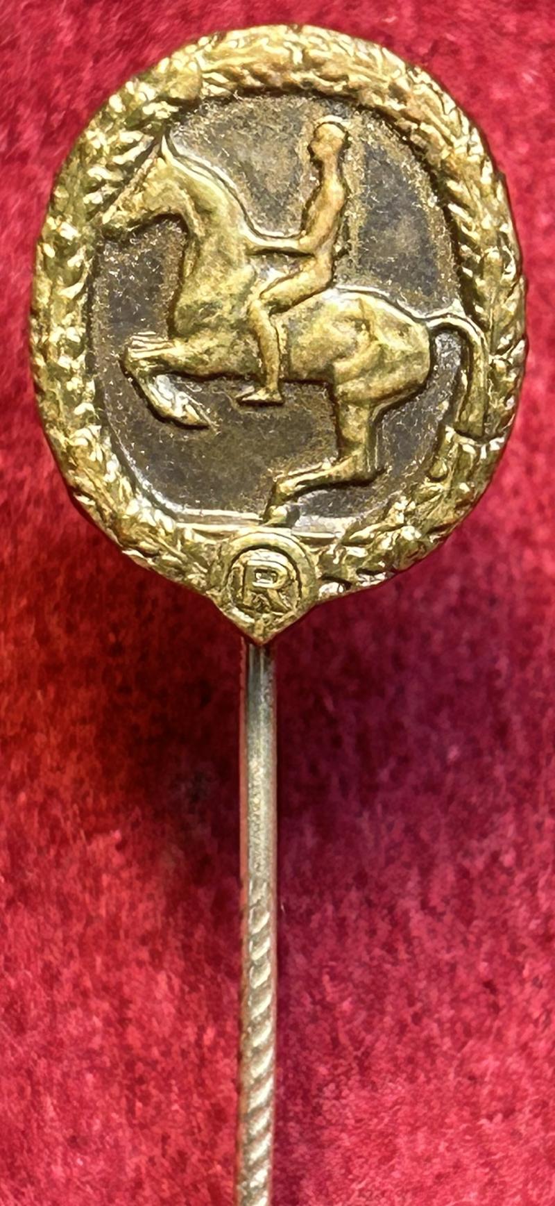 3rd Reich Reiterabzeichen 3. Klasse Bronze Miniatur