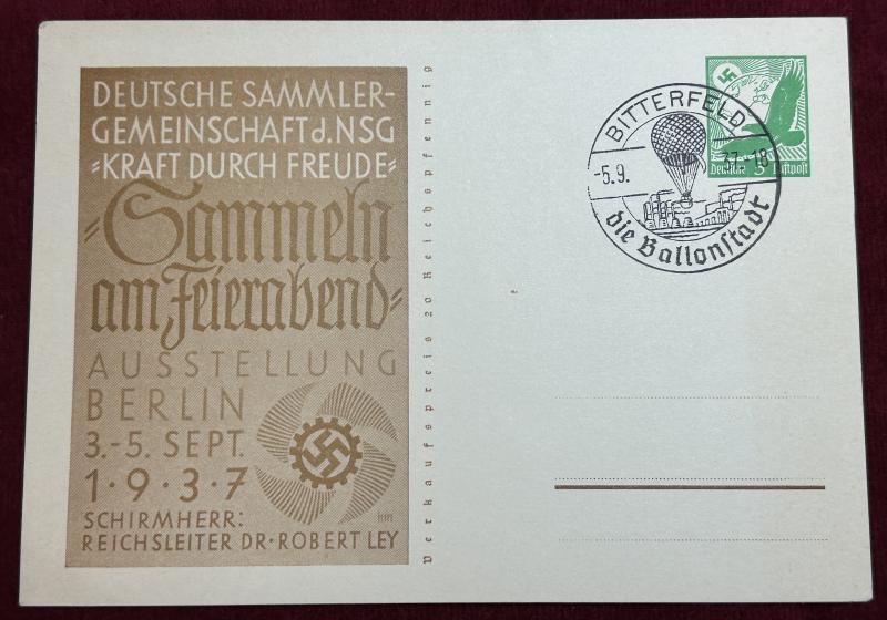 3rd Reich Ansichtkart NSG Kraft durch Freude 1937