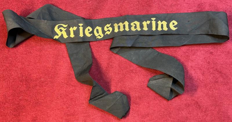 3rd Reich Kriegsmarine Mützenband 