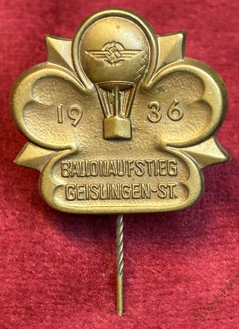 3rd Reich DLV Ballonaufstieg Geislingen-Stadt 1936