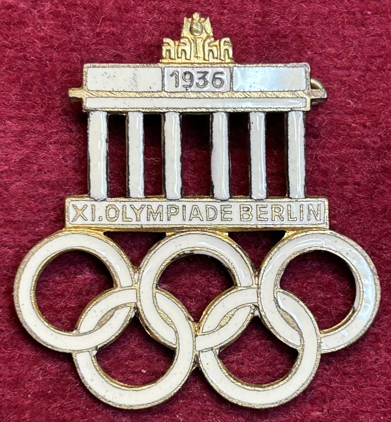 3rd Reich Besucherabzeichen der Olympischen Spiele 1936