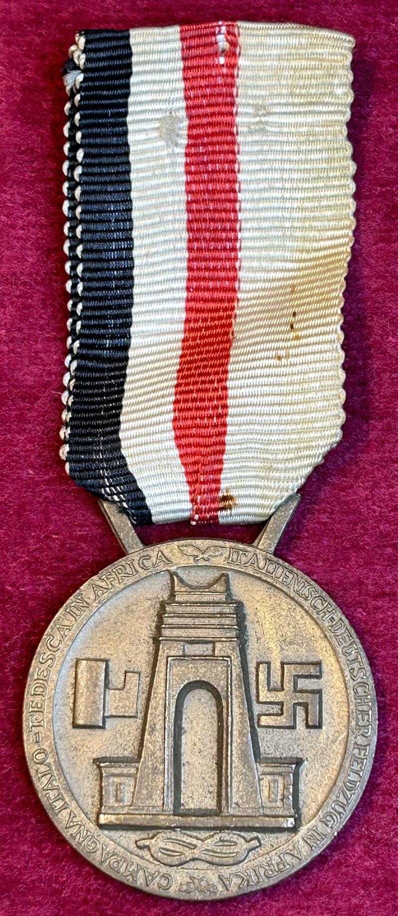 3rd Reich Italienisch-Deutscher Feldzug in Afrika Medaille in Bronze