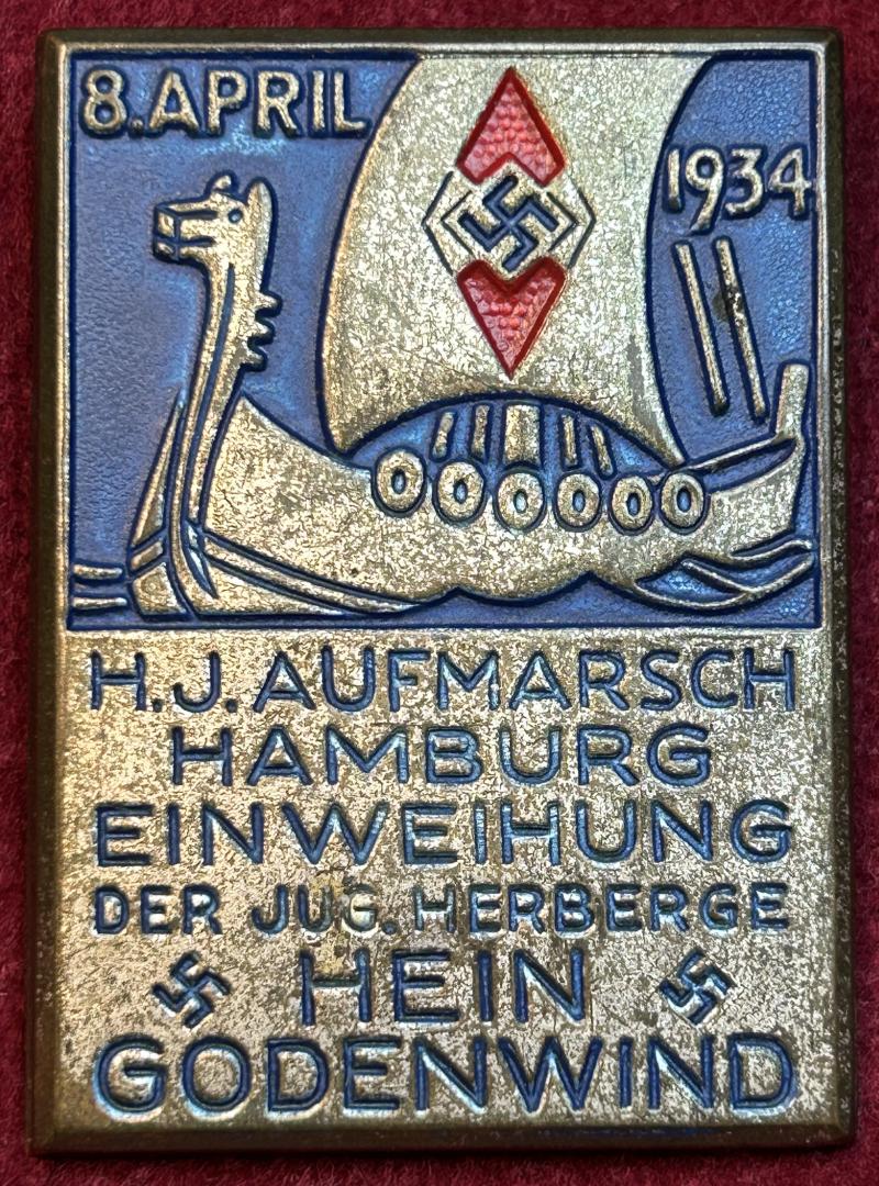 3rd Reich HJ Aufmarsch Hamburg einweihung  Hein Godenwind 1934