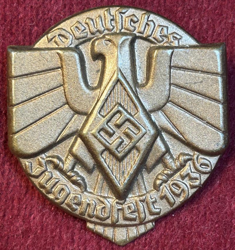 3rd Reich HJ Deutsches Jugendfest 1936 abzeichen