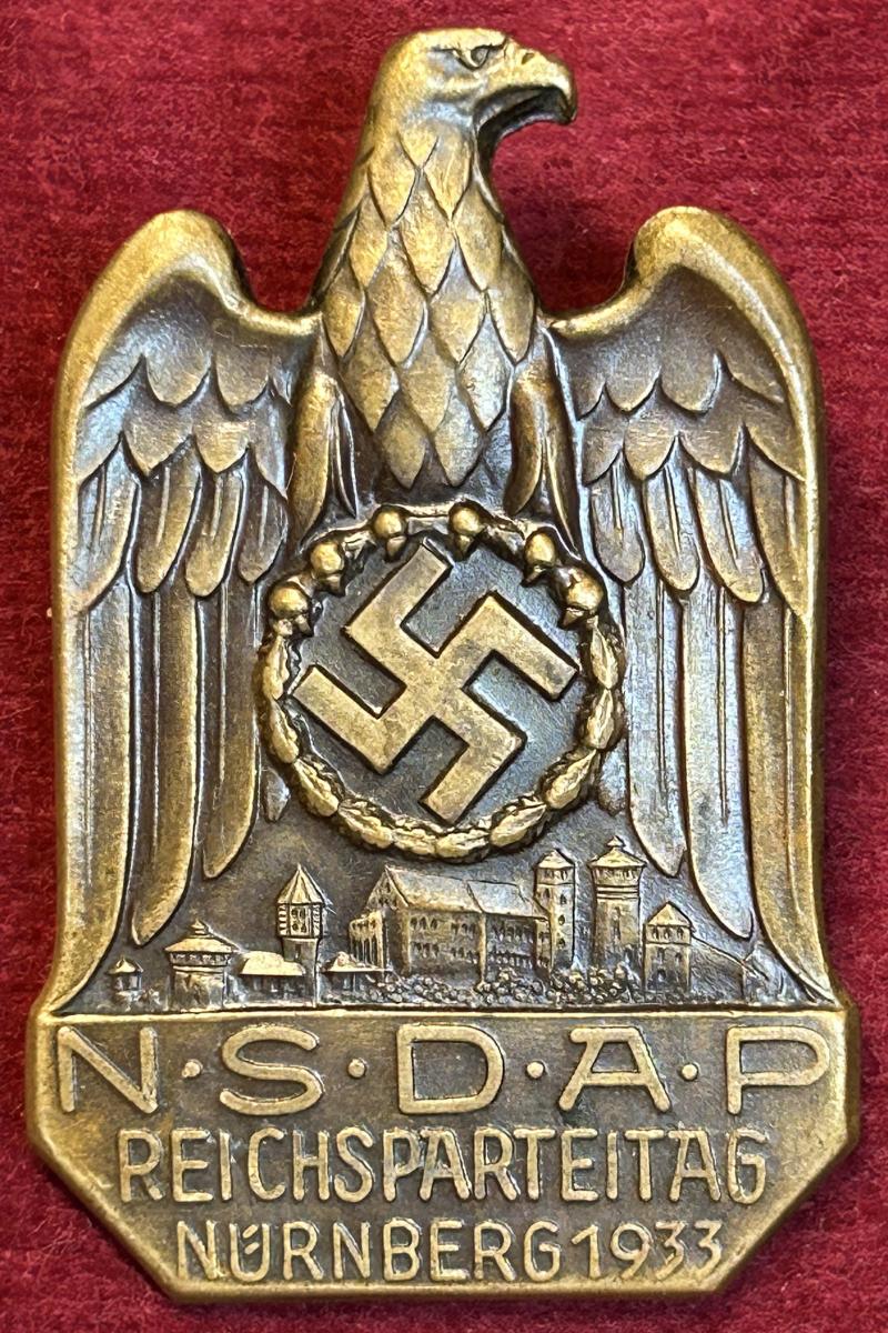 3rd Reich NSDAP Reichsparteitag 1933 abzeichen