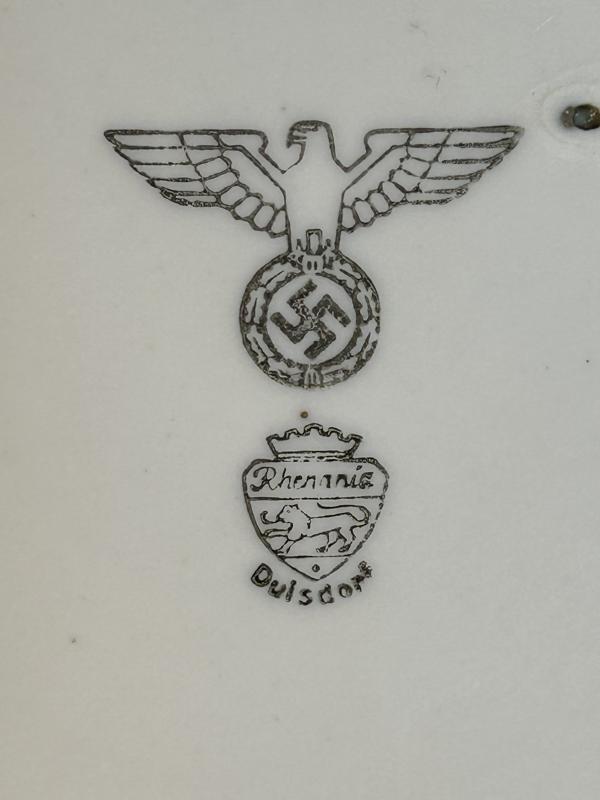 3rd Reich Wehrmacht Supenteller (Rhenania Duisdorf)