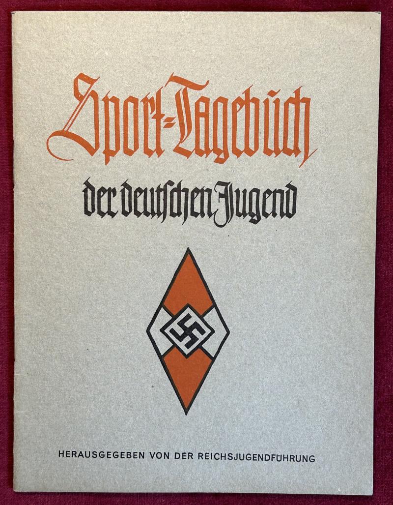 3rd Reich HJ Sport-Tagebuch der Deutschen Jugend