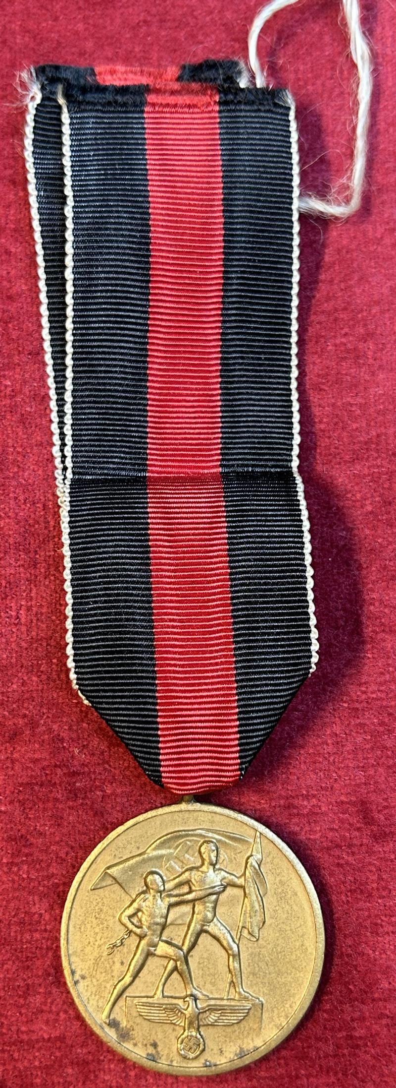 3rd Reich Anschluss Sudetenland Medaille