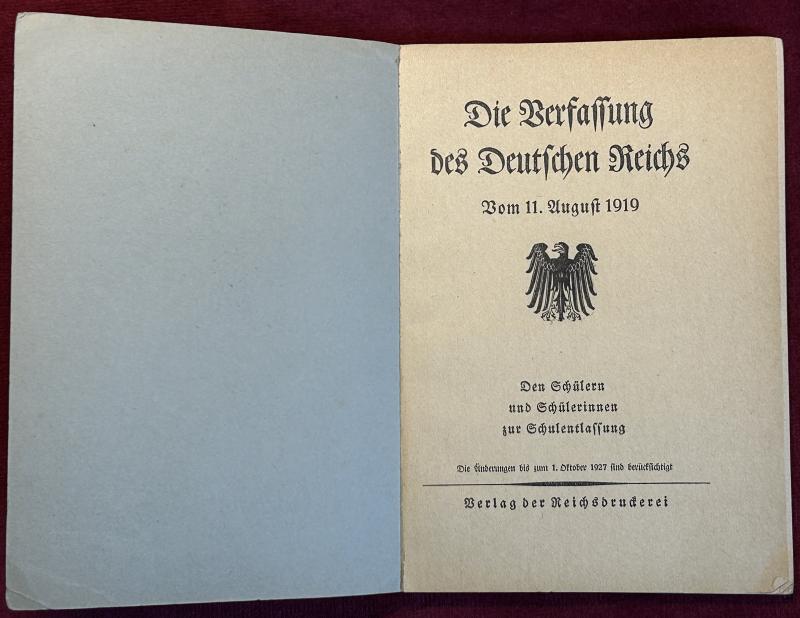 Deutsche Reich Die Verfassung des Deutschen Reichs