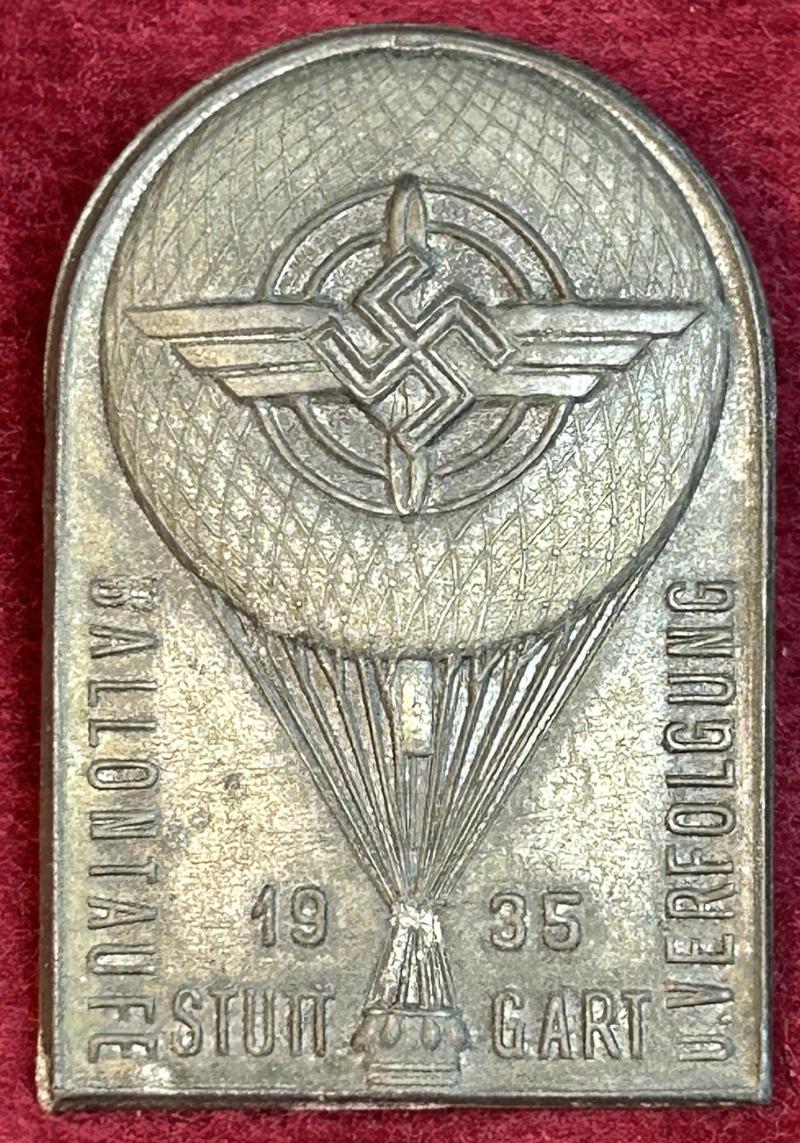 3rd Reich DLV Ballontaufe und Verfolgung Stuttgart 1935