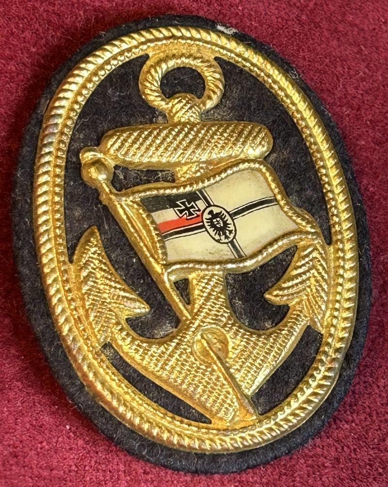 Deutsche Reich Bund Deutscher Marinevereine Mützenabzeichen