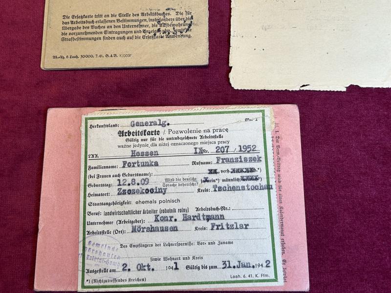 3rd Reich Dokumentgruppe von eine Nicht Reichsdeutscher