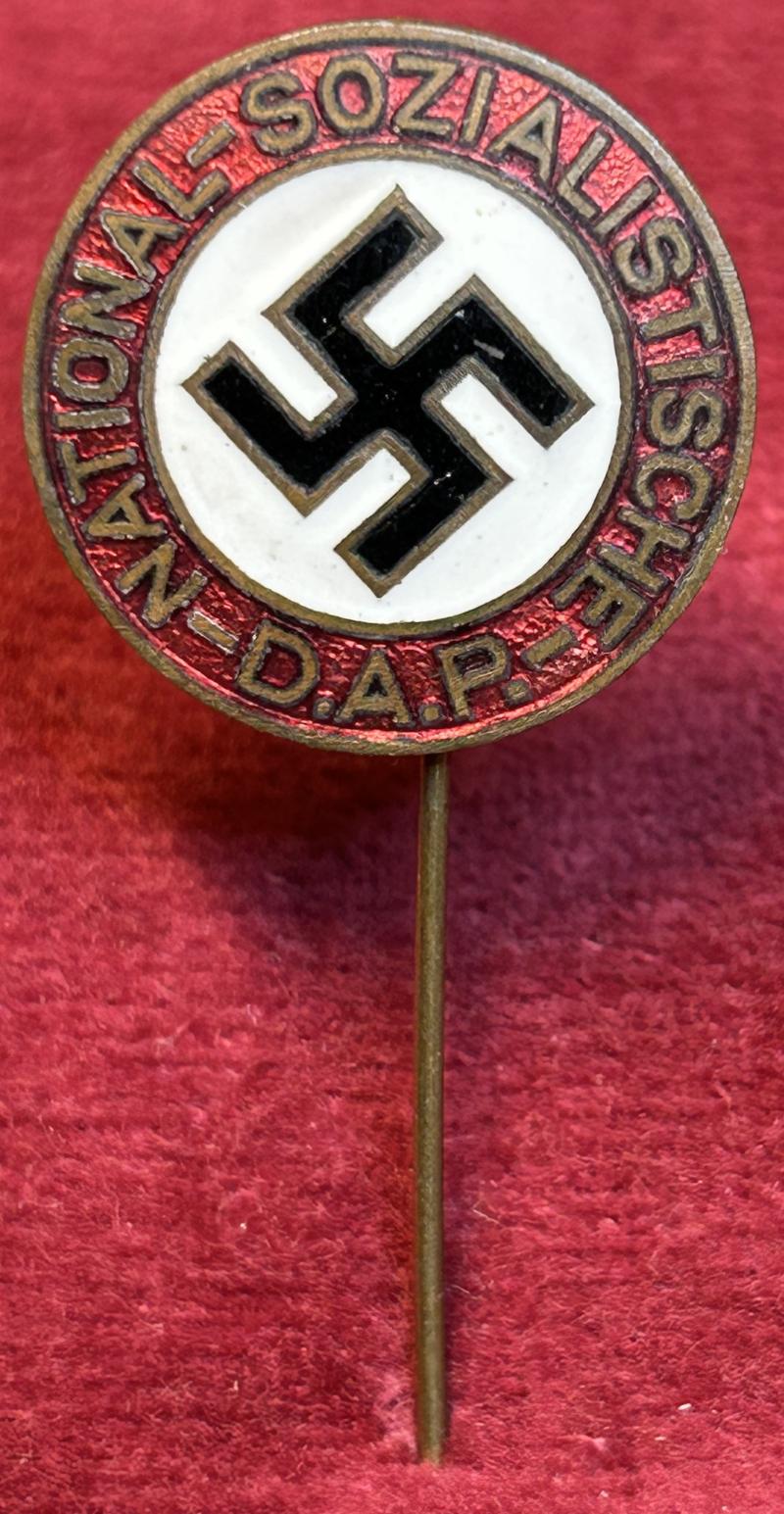3rd Reich NSDAP frühes Parteiabzeichen an Nadel