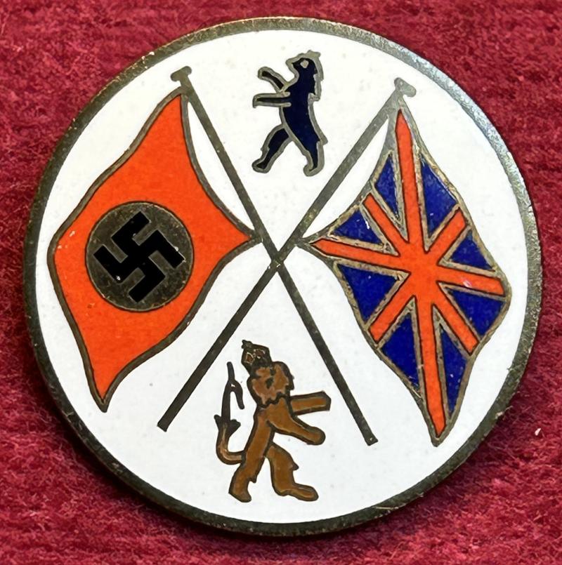 3rd Reich Mitgliedsabzeichen Deutsch-Britische Freundschaft