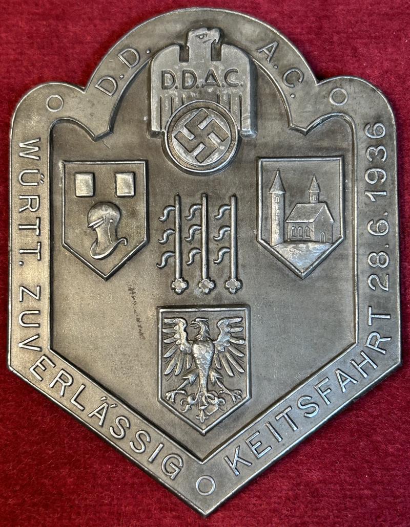 3rd Reich DDAC Württembergischer Zuverlässigkeitsfahrt 1936