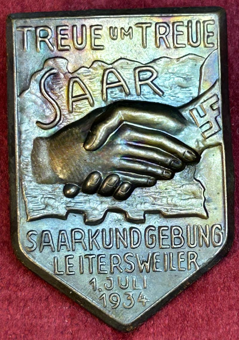 3rd Reich Saarkundgebund Leitersweiler 1934