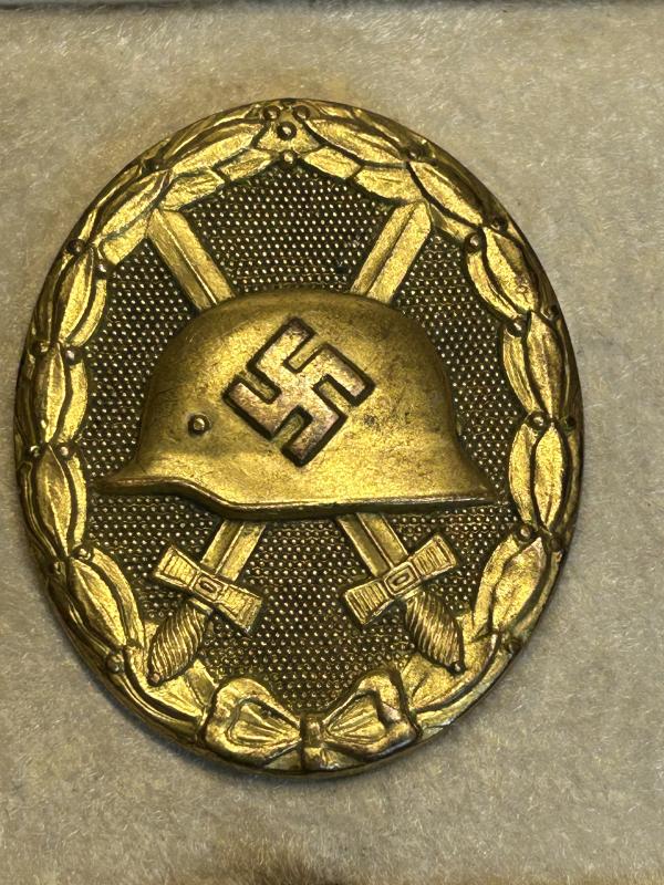 3rd Reich Verwundetenabzeichen 1939 in Gold (30) mit Etui