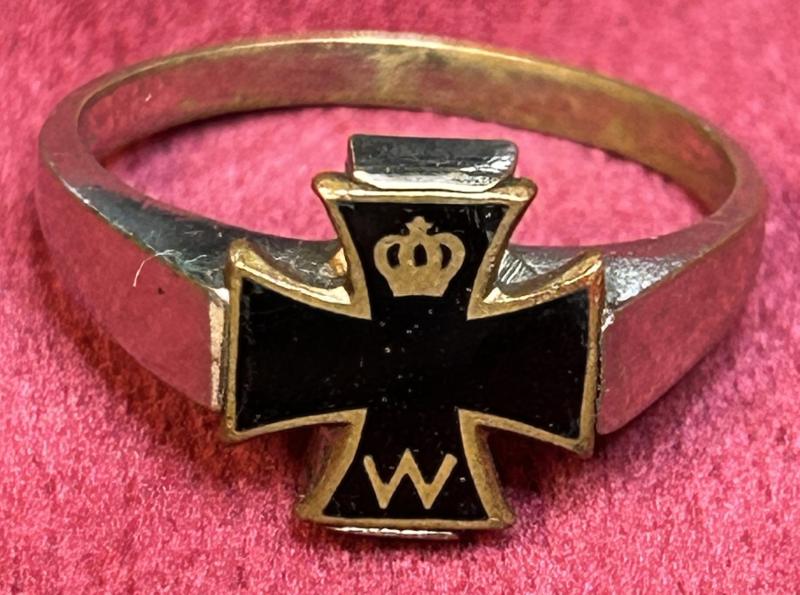 Kaiserreich Patriotischer Eisernes Kreuz Ring