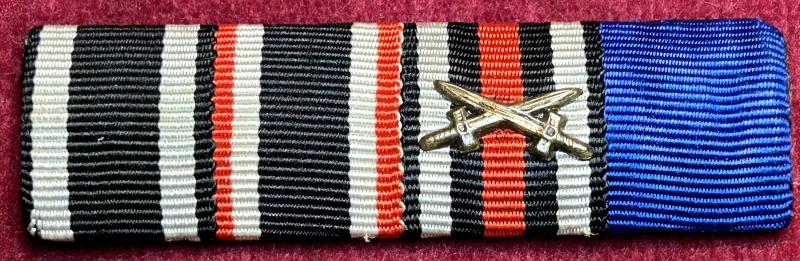 3rd Reich Feldspange 4 medaillen