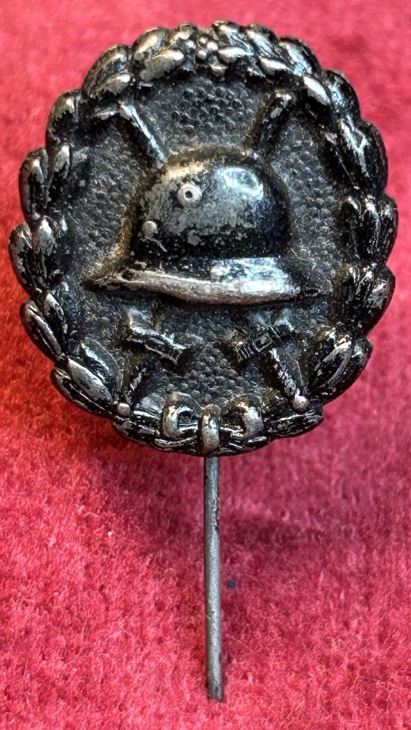 Kaiserreich Miniatur Verwundetenabzeichen in Schwarz