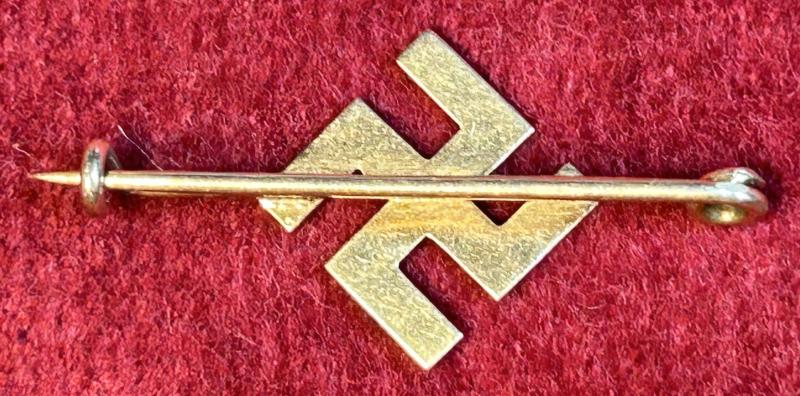 3rd Reich NSDAP Patriotische Swastika Brosche