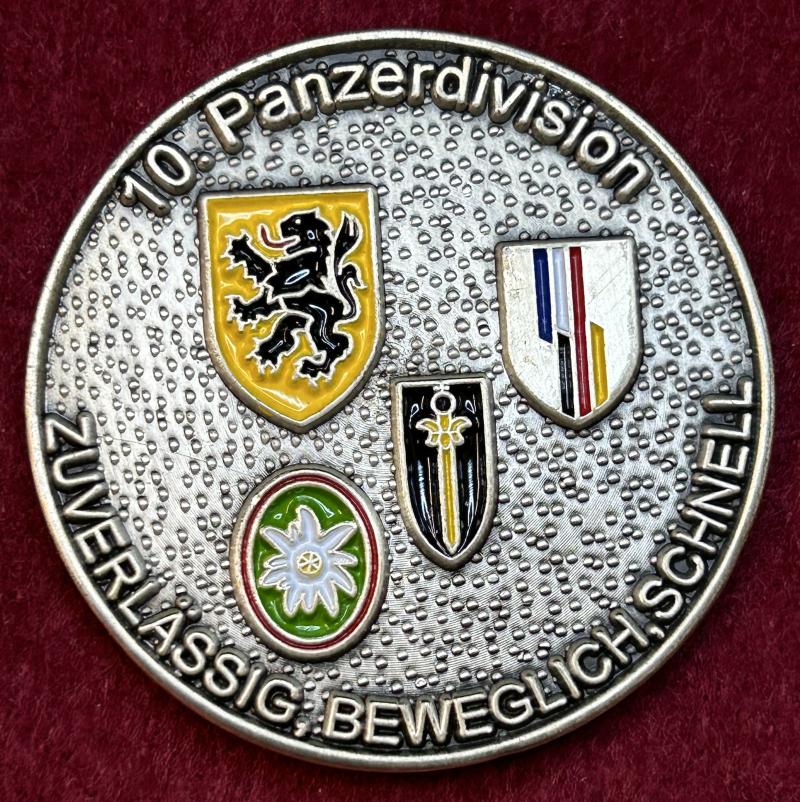 BRD Bundeswehr 10. Panzerdivision Sigmaringen Anerkennung munze
