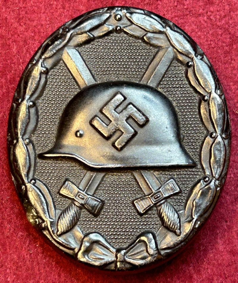 3rd Reich Verwundetenabzeichen 1939 in schwarz