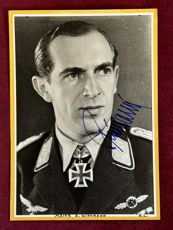 3rd Reich Luftwaffe RKT Herbert Wittmann (Nachkrieg) Unterschrift und Foto