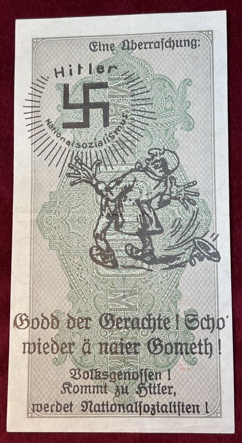 Deutsche Reich NSDAP antisemitische Werbepropaganda