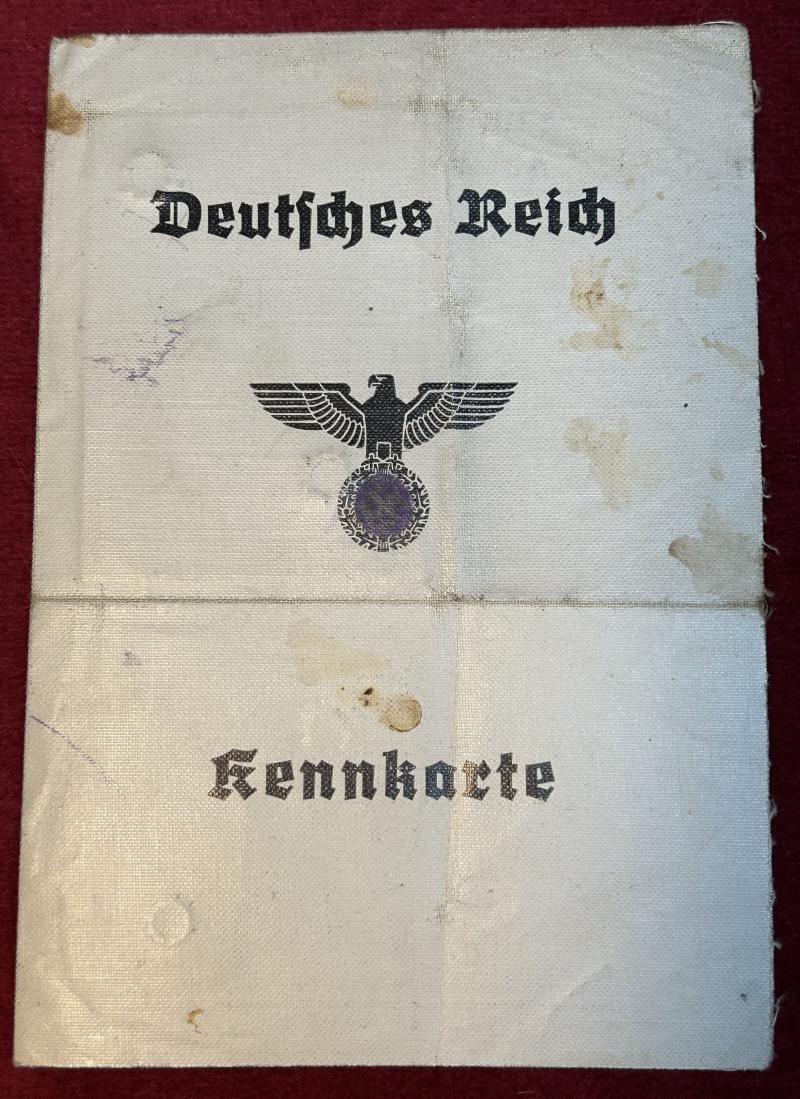 3rd Reich Kennkarte Deutsches Reich (1942-1947)