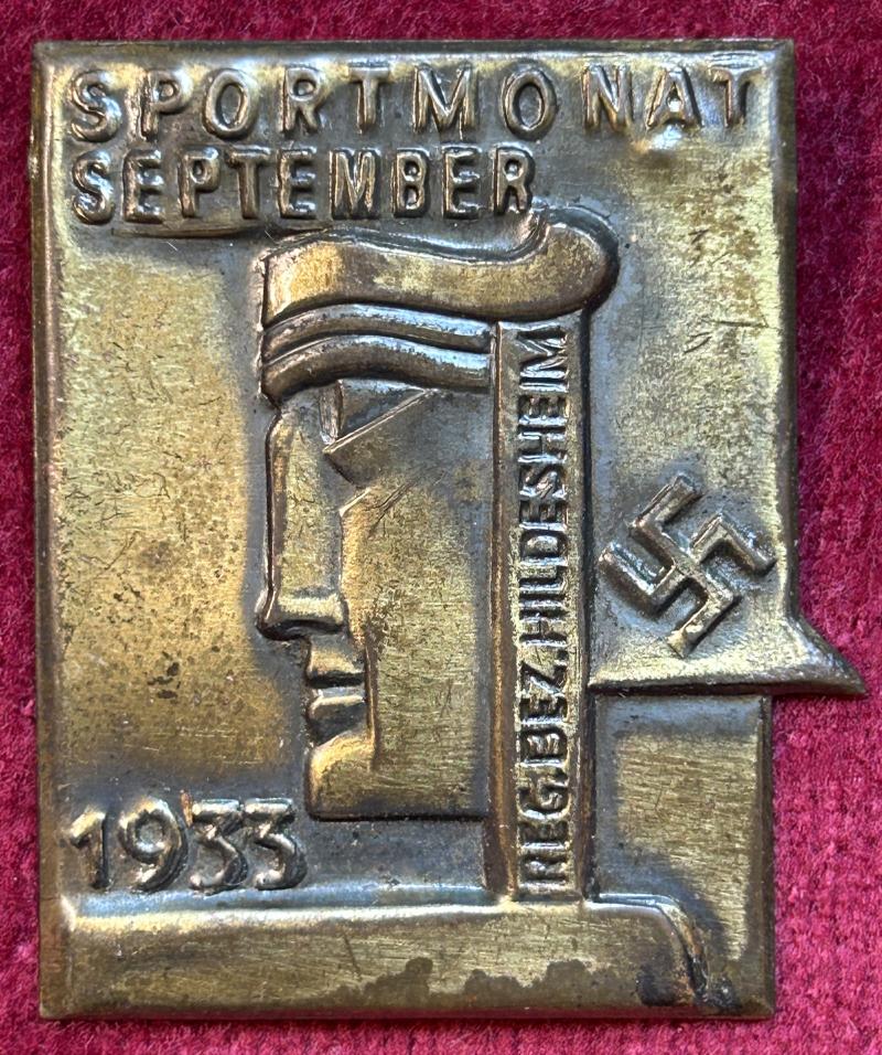 3rd Reich Sportmonat September 1933 Hildesheim