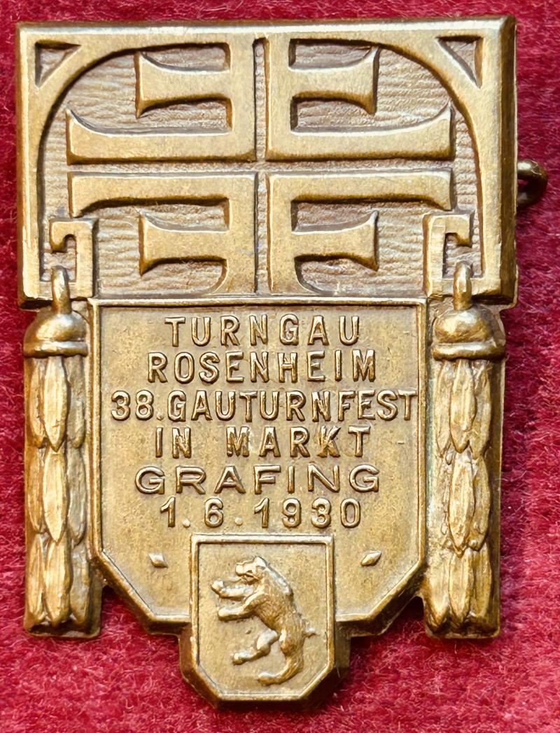 Deutsche Reich Turnerschaft 38. Gauturnfest Grafing 1930