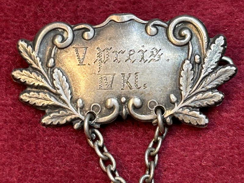 Kaiserreich Kraft Heil! Wrestling Kampf 1910 Silbern Medaille