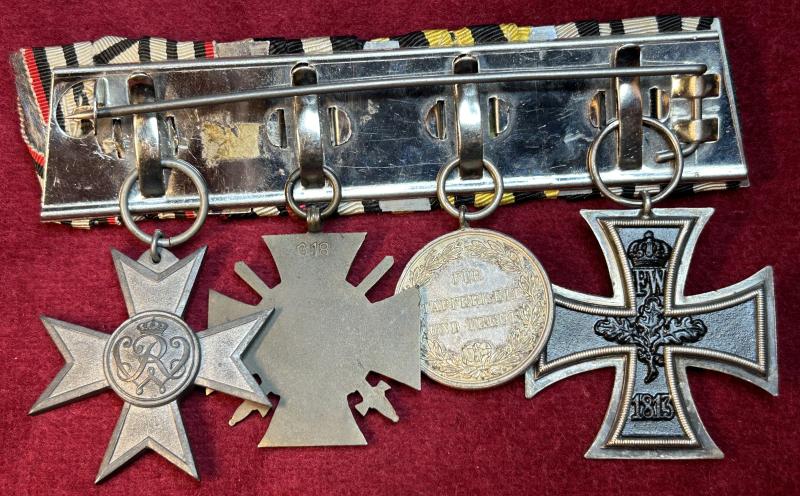 3rd Reich Ordensspange 4 medaillen (Württemberg)