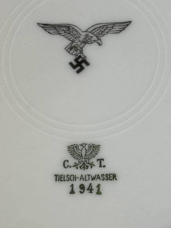 3rd Reich Luftwaffe Kantinen Teller (Tielsch-Altwasser)