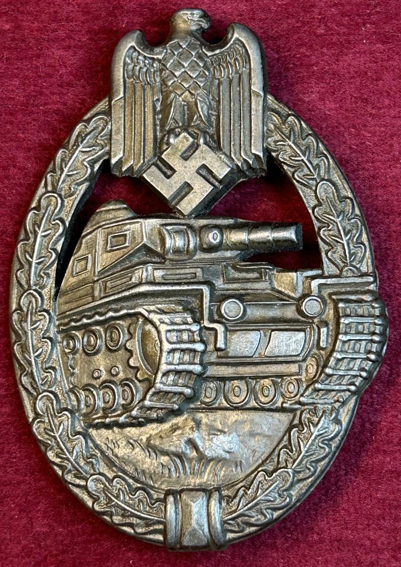 3rd Reich Panzerkampfabzeichen in Bronze (Rettenmaier - Flat Back)