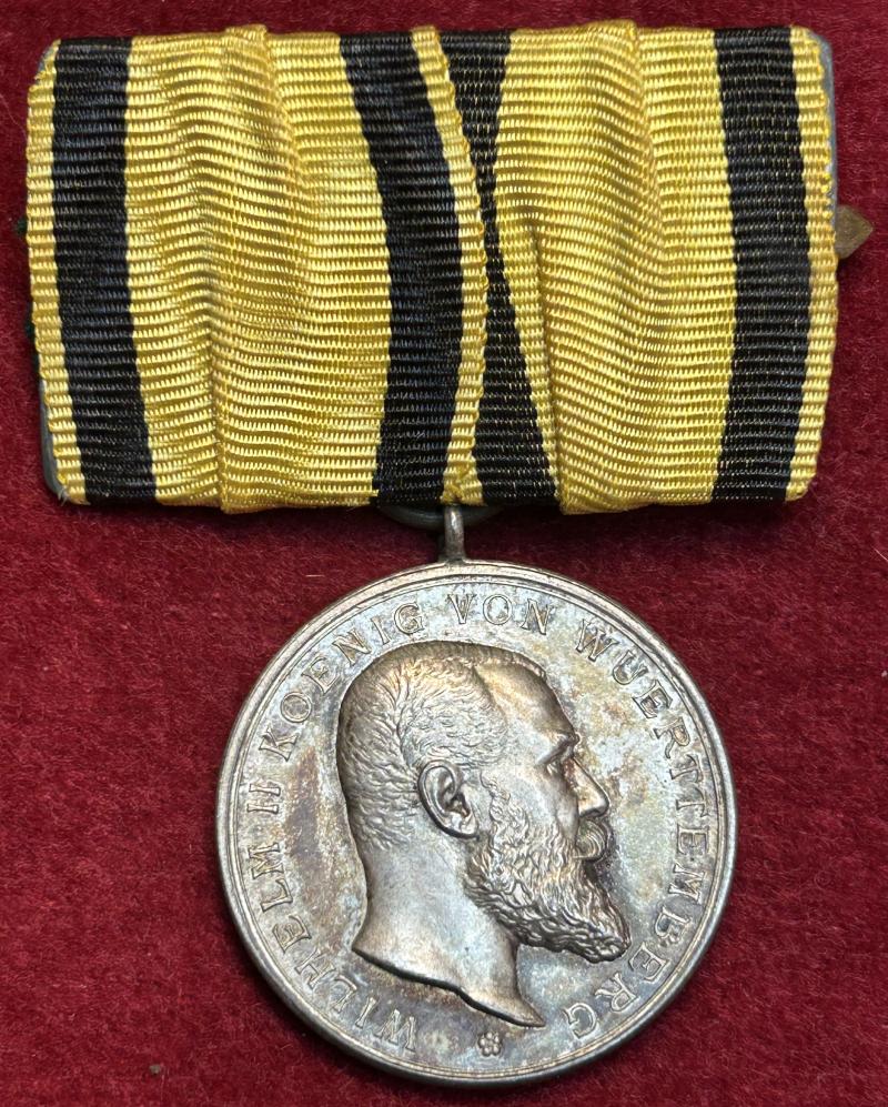 Kaiserreich Württemberg Silberne Militärverdienstmedaille 1892