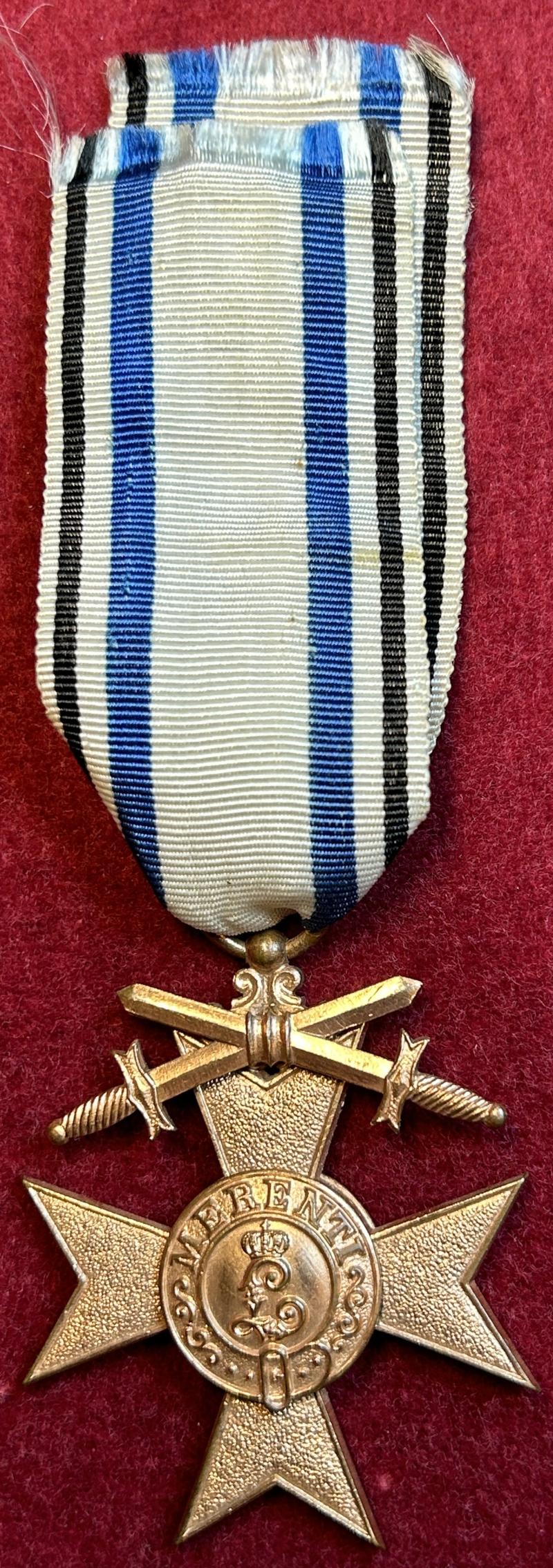 Kaiserreich Bayerischer Militärverdienstkreuz 3.Klasse mit Schwertern