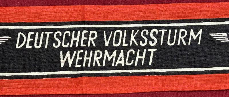 3rd Reich Deutscher Volkssturm Wehrmacht Armband