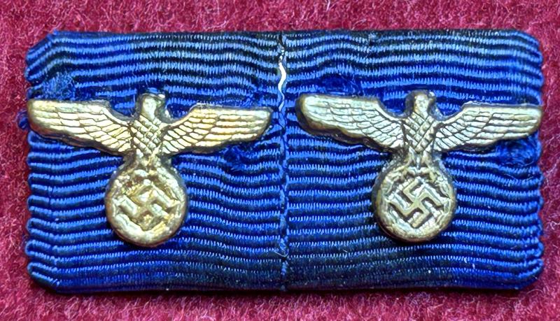 3rd Reich Feldspange 2 medaillen mit auflagen