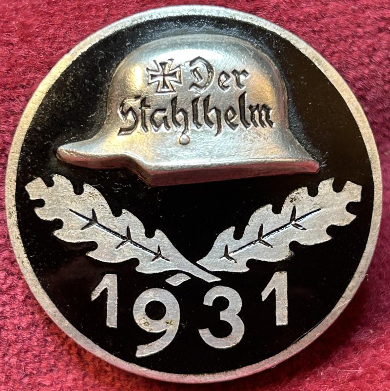 Deutsche Reich Stahlhelmbund Diensteintrittsabzeichen 1931